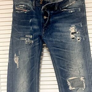 Diesel Button Fly Distressed 32x32 GUC!